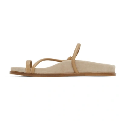 Shop Emme Parsons Beige Bari Fussbett Sandals In Tan