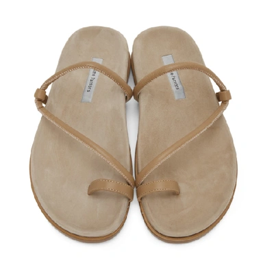 Shop Emme Parsons Beige Bari Fussbett Sandals In Tan