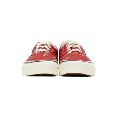 Shop Vans Red Bandana Og Era Lx Sneakers In Pompeian