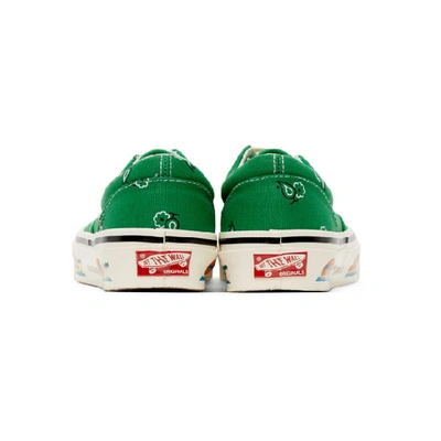 Shop Vans Green Bandana Og Era Lx Sneakers In Fern Green