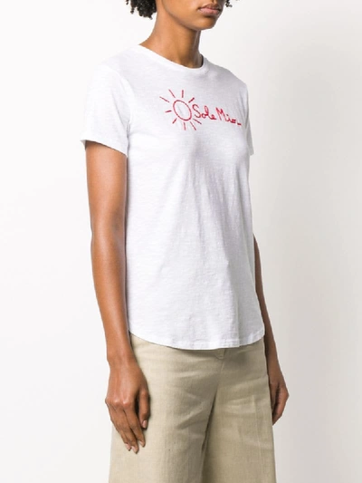 Shop Mc2 Saint Barth Dana Embroidered T-shirt In White