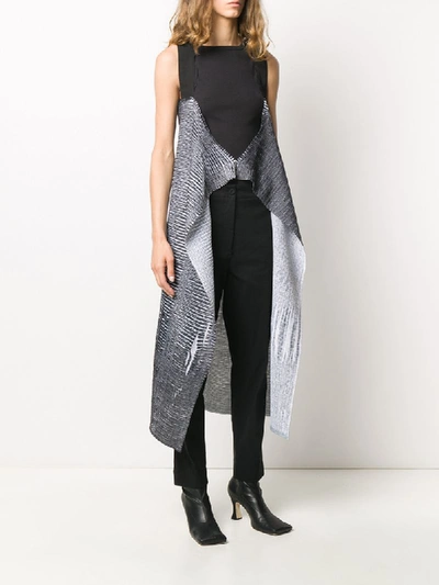 Shop Pierantoniogaspari Crinkled Gilet In Black