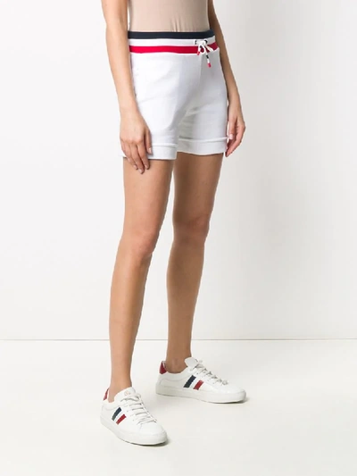 Shop Rossignol Striped-waist Track Shorts In White
