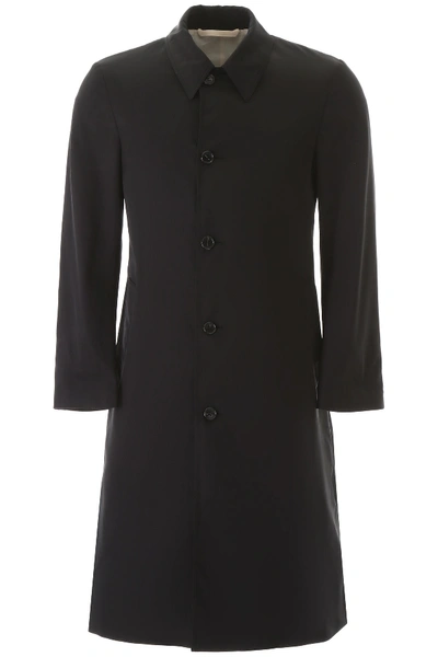 Shop Raf Simons Car Coat Slim Fit Raincoat In Black (black)
