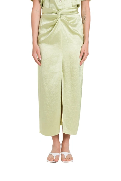 Shop Nanushka Samara Skirt In Verde