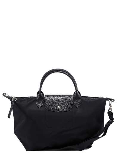 Shop Longchamp Le Pliage Shoulder Bag In Black