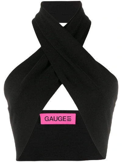 Shop Gauge81 Valencia Halterneck Top In Black