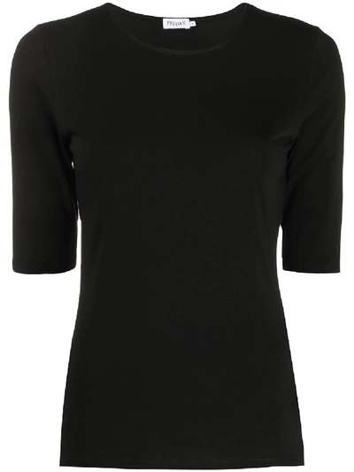 Shop Filippa K Half-sleeve T-shirt In Black
