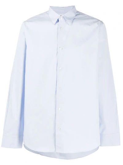 Shop Filippa K Lewis Long-sleeve Shirt In Blue