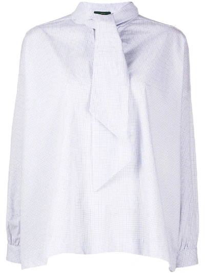 Shop Jejia Tied Neck Blouse In White