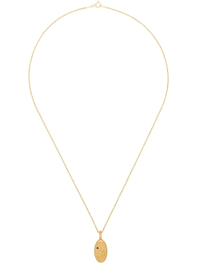Shop Hermina Athens Moon Tarot Gold-plated Sterling Silver Necklace