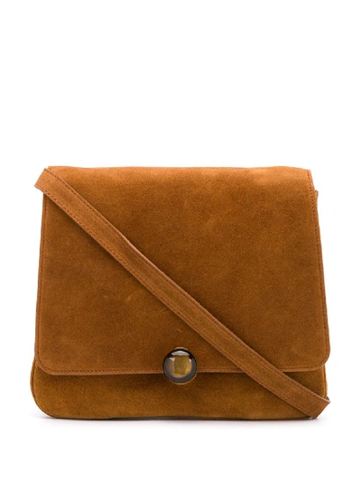 Shop By Far Margot Shoulder Bag In Brown