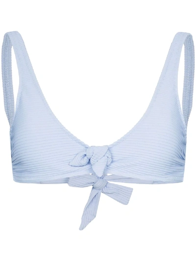 Shop Heidi Klein Bora Bora Triangle Bikini Top In Blue