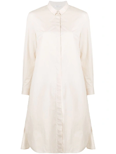 Shop Peserico Mid-length Shirt Dress In White
