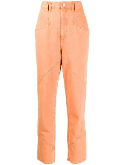 Shop Isabel Marant Eloisa Jeans In Orange