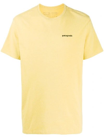Shop Patagonia P-6 Logo Responsibili-tee® T-shirt In Yellow