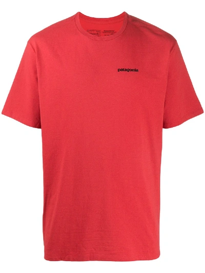 Shop Patagonia P-6 Logo Responsibili-tee® T-shirt In Red