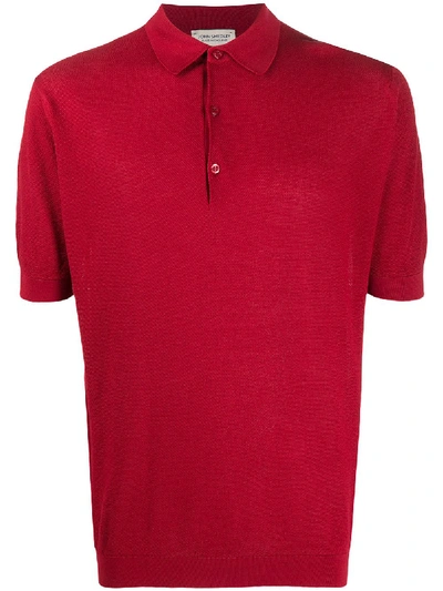 Shop John Smedley Klassisches Poloshirt In Red