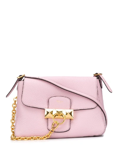 Shop Mulberry Keeley Chain Detail Shoulder Bag In Pink