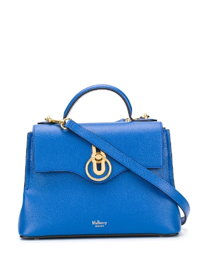 Shop Mulberry Seaton Small Shoulder Bag In Blue