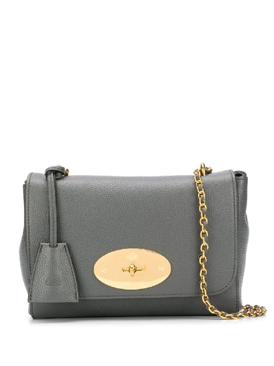 Shop Mulberry Lily Small Shoulder Bag In Grey