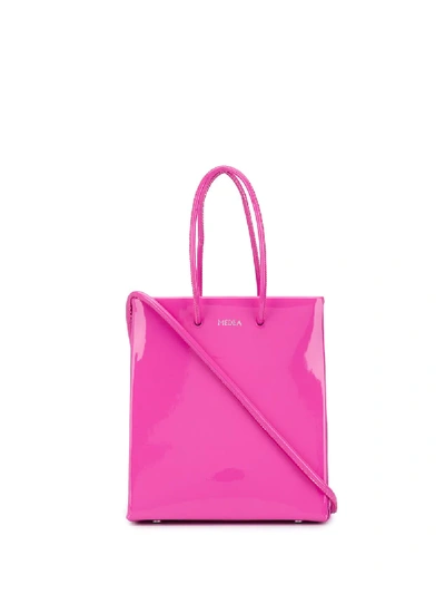 Shop Medea Minimal Logo Tote In Pink