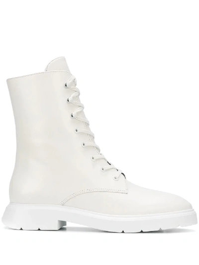 Shop Stuart Weitzman Mid-calf Cargo Boots In White