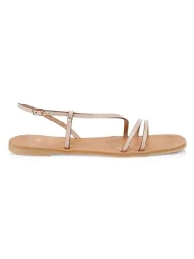 Shop Joie Women's Baja Flat Leather Slingback Sandals In Natural