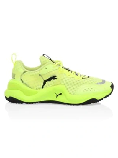 Shop Puma Women's Women's Rise Neon Sneakers In Fizzy Yellow