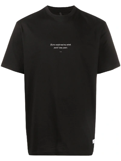 Shop Stampd Slogan Print Crewneck T-shirt In Black