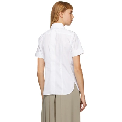 MAX MARA 白色 MADISON 短袖衬衫