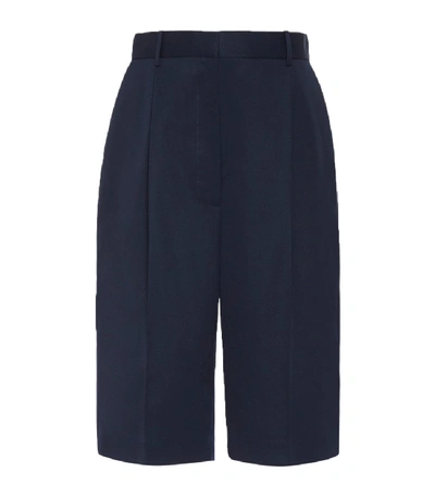 Shop The Row Navy Marco Bermuda Shorts In Blue