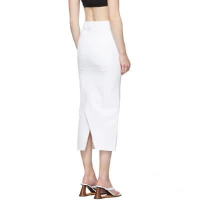Shop Marni White Cotton Skirt In 00w01 White