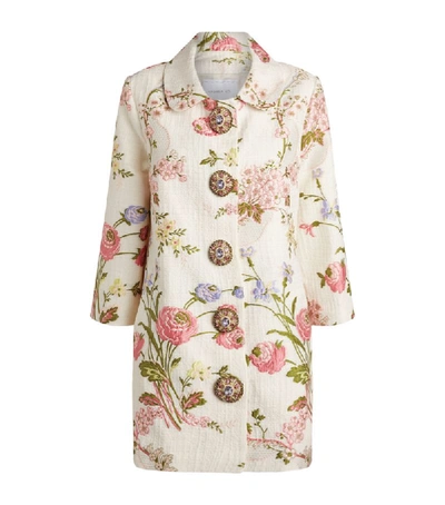 Shop Andrew Gn Embroidered Floral Coat