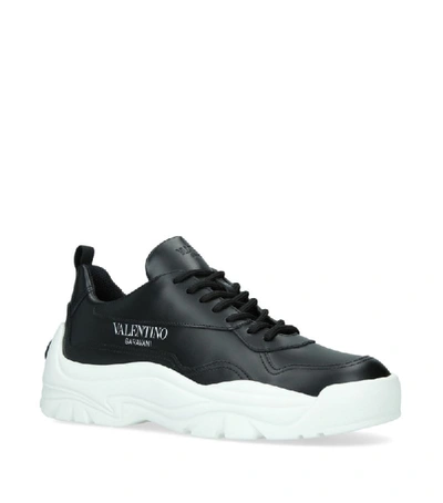 Shop Valentino Gumboy Low-top Sneakers In Black