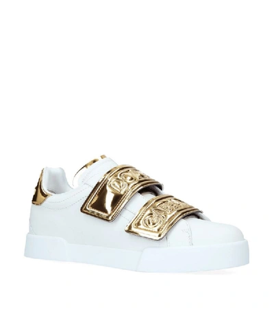 Shop Dolce & Gabbana Logo Strap Sneakers