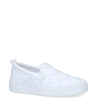 Shop Bottega Veneta Intrecciato Slip-on Sneakers