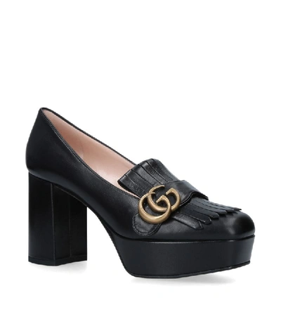 Shop Gucci Marmont Platform Loafers 55