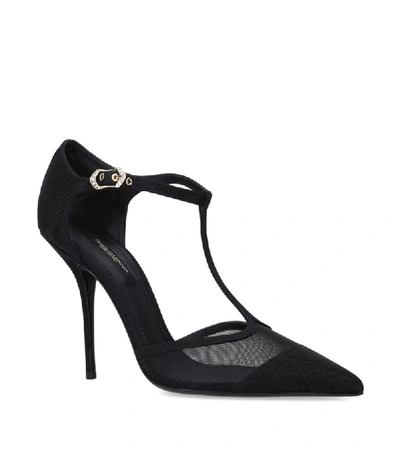 Shop Dolce & Gabbana Cardinale D'orsay Mesh Pumps 105