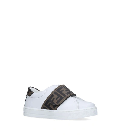 Shop Fendi Kids Ff Velcro Sneakers