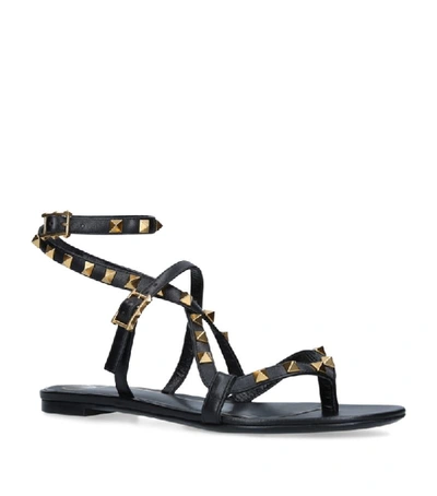 Shop Valentino Garavani Rockstud Flair Flat Sandals