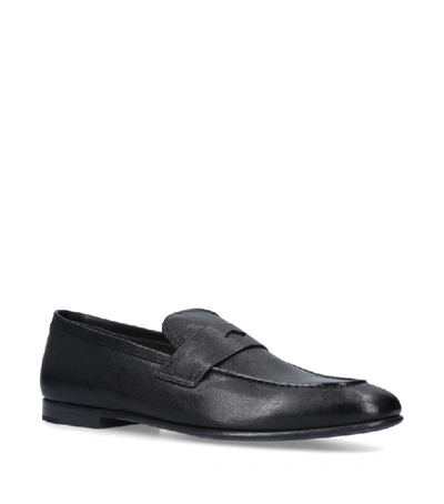 Shop Dunhill Leather Loafers