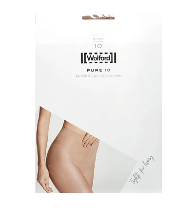 Shop Wolford Pure 10 Tights In Nude