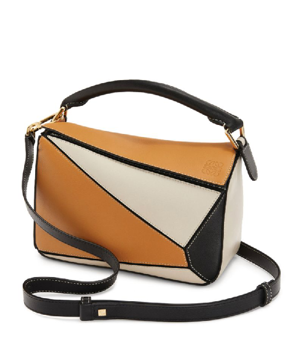 loewe puzzle leather shoulder bag