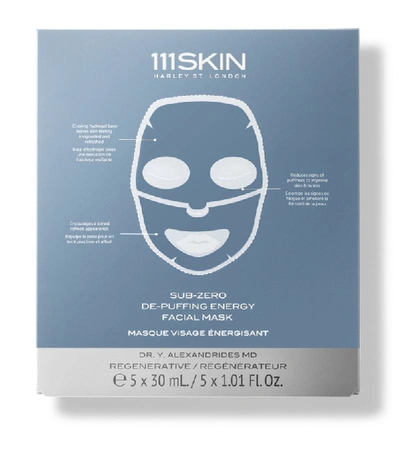 Shop 111skin Sub-zero De-puffing Energy Facial Mask (5 X 30ml) In White