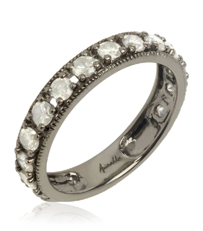 Shop Annoushka White Gold Dusty Diamonds Eternity Ring Size M