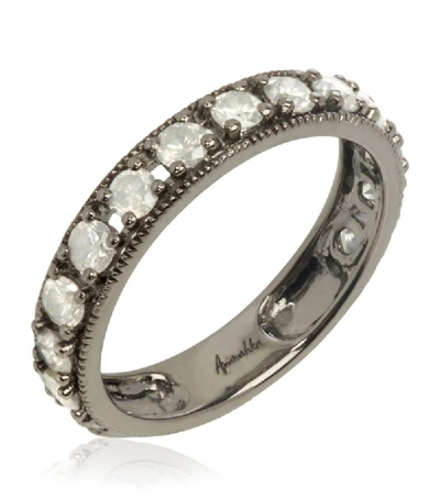 Shop Annoushka White Gold Dusty Diamonds Eternity Ring Size J