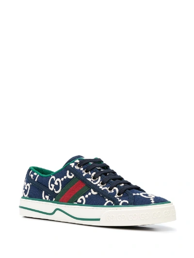 Shop Gucci Tennis 1977 Sneakers In Blue
