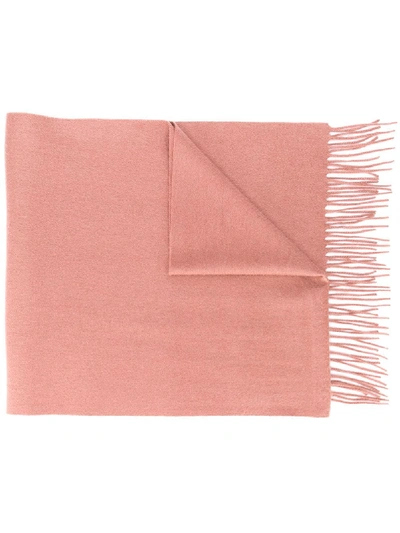 Shop N•peal Large Woven Cashmere Scarf In Pink