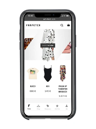 Shop Marc Jacobs Logo Print Iphone Xi Case In Black